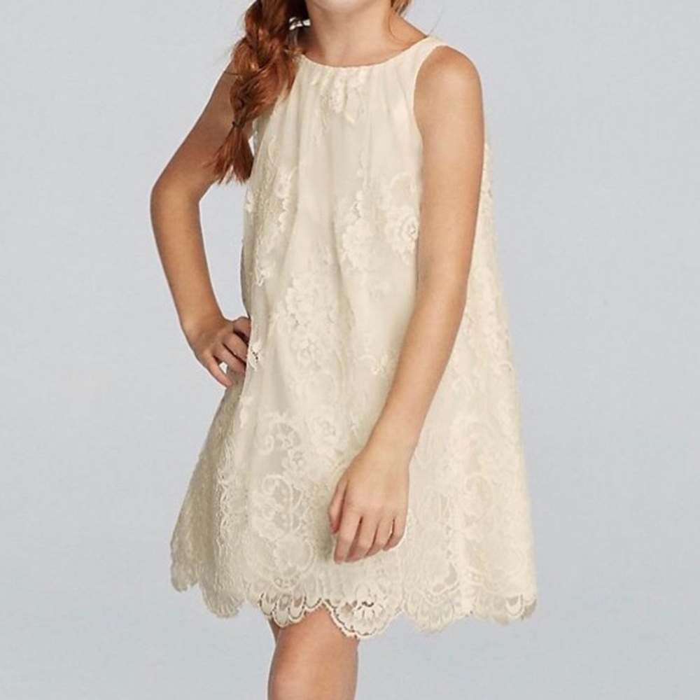 Flower Girl All Over Lace Dress